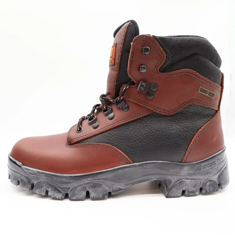 Irish Setter 802 Ram Boots Mens 10.5 Brown Leather Gore-Tex Vibram NWT